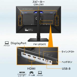 IOデータ ゲーミングモニター KH-GDQ2...の詳細画像2