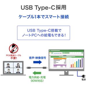 IOデータ 90W給電USB Type-C搭載...の詳細画像3