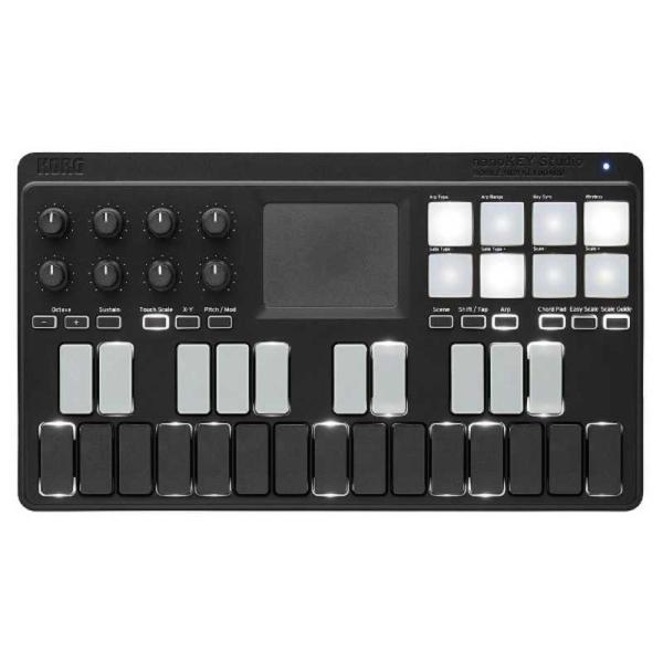 コルグ　KORG　ベロシティ対応25鍵モバイルMIDIキーボード　nanoKEY Studio BK...