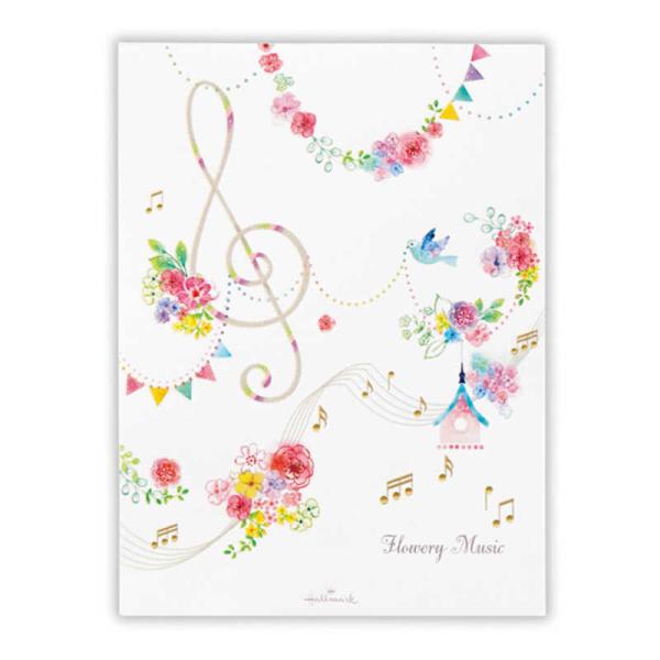 ニホンホールマーク　便箋 フラワリーミュージック2　EEP818968