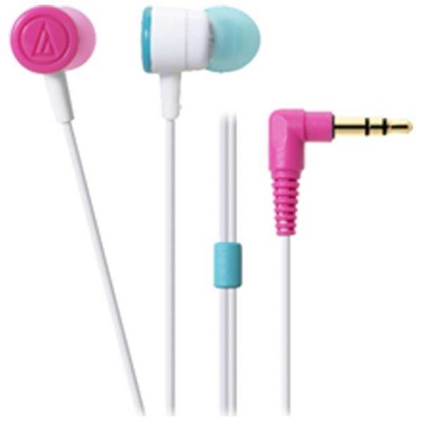 オーディオテクニカ　イヤホン カナル型 ホワイトクレイジー [φ3.5mm ミニプラグ]　ATH-C...