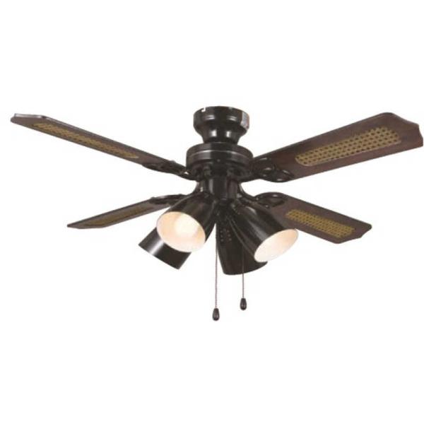 東京メタル　4灯LED電球付 シーリングファン　TKM-42BK4LKLEZ