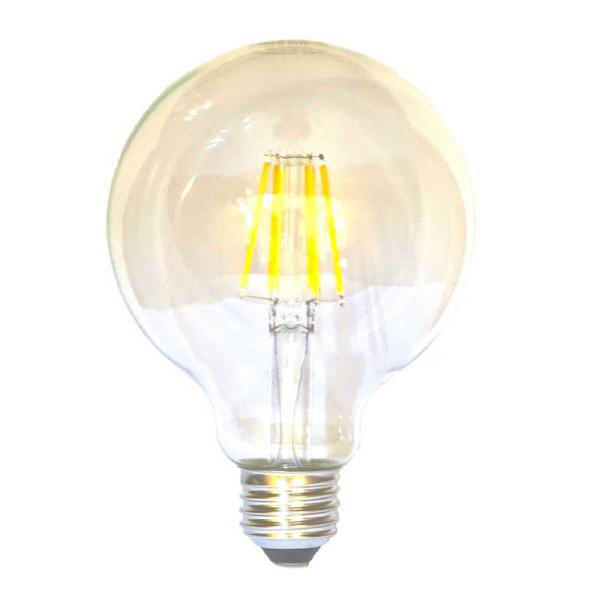 東京メタル　60W相当 LEDフィラメントボール型電球 クリア E26 色温度2200Kタイプ ［E...