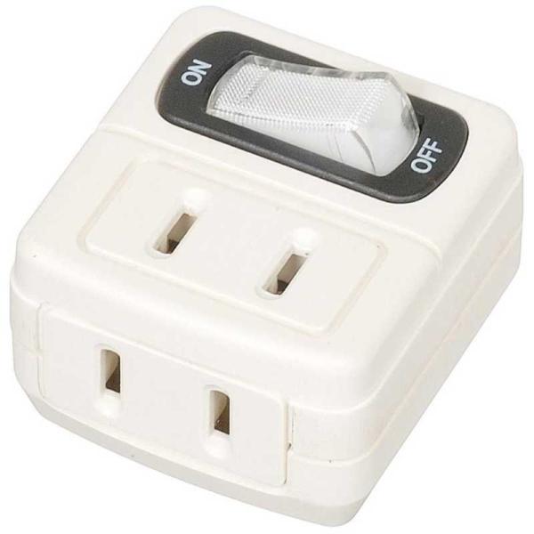 ヤザワ　省エネタップ2個口 ホワイト　Y02FU210WH