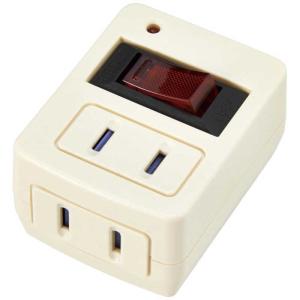 ヤザワ 省エネタップ ブレーカー機能付き ホワ...の詳細画像1