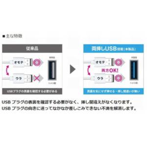 ヤザワ 雷ガード付両挿しUSBフロントタップ2...の詳細画像4
