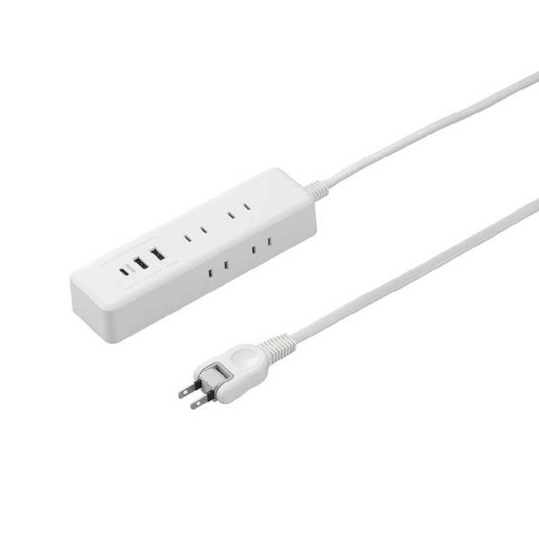 ヤザワ　USBタップ6個口PD20W2.5m 白 高出力PD対応 20W USBポート Type-A...