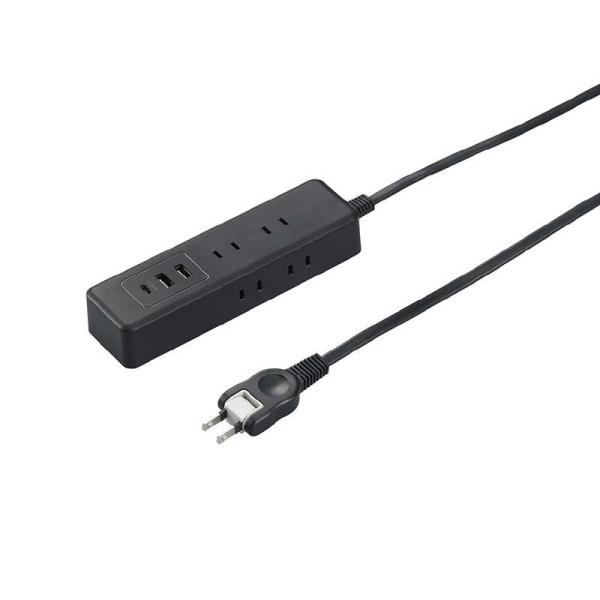ヤザワ　USBタップ6個口PD20W2.5m 黒 高出力PD対応 20W USBポート Type-A...