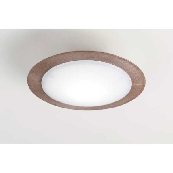 スワン電器　LEDシーリングライト Slimac CEシリーズ 本体：ホワイト プラ枠：ブラウン [...