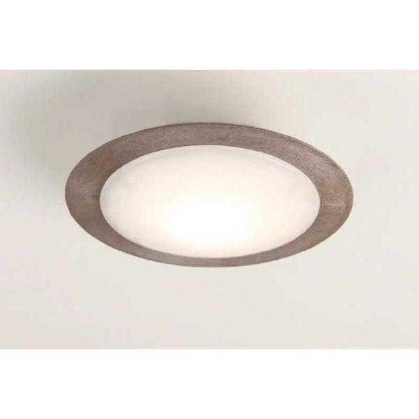 スワン電器　LEDシーリングライト Slimac CEシリーズ 本体：ホワイト プラ枠：ブラウン [...