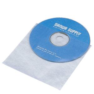 サンワサプライ　CD・CD-R用不織布ケース(1枚収納×100枚セット)　FCD-F100｜y-kojima