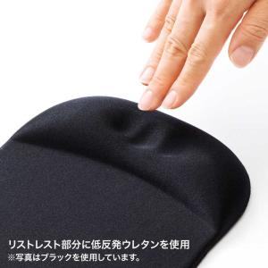 サンワサプライ 低反発リストレスト付きマウスパ...の詳細画像1