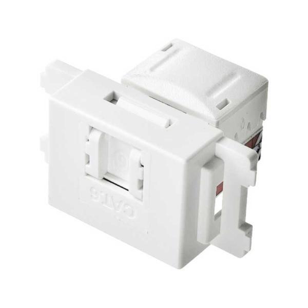 サンワサプライ　ＣＡＴ６ＪＩＳ対応フェイスプレート用ＲＪ−４５モジュール 　LA‐FP‐MJ6
