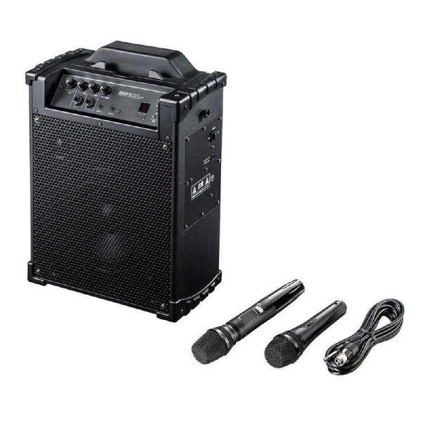 サンワサプライ　ワイヤレスマイク付き拡声器スピーカー　MM-SPAMP10