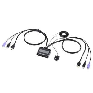 サンワサプライ　HDMI対応手元スイッチ付きパソコン自動切替器(2:1)　SW-KVM2WHU｜コジマYahoo!店