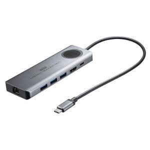 サンワサプライ　電圧・電流チェッカー[USB-C オス→メス HDMI/ LAN/ USB-Ax3/ USB-C] 　USB-DKM1｜コジマYahoo!店