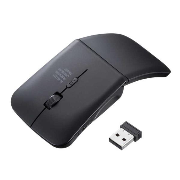 サンワサプライ　マウス 静音 薄型 [IR LED /無線(ワイヤレス) /3ボタン]　MA-WIS...