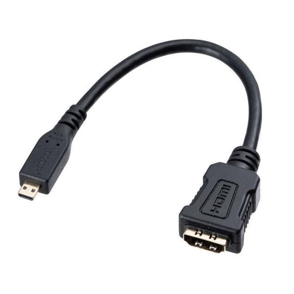 サンワサプライ　HDMI変換アダプタ(マイクロHDMI)0.1m　ADHD20MCK