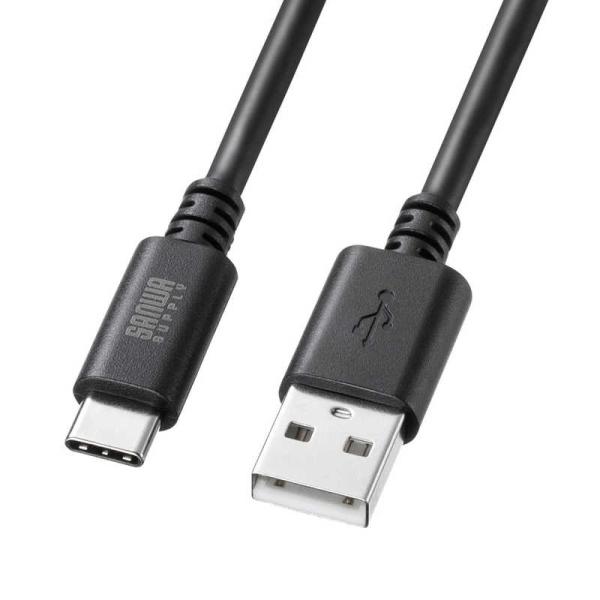 サンワサプライ　USB 2.0 Type-Cケーブル(C-A・3m・ブラック)　KU-CA30BK