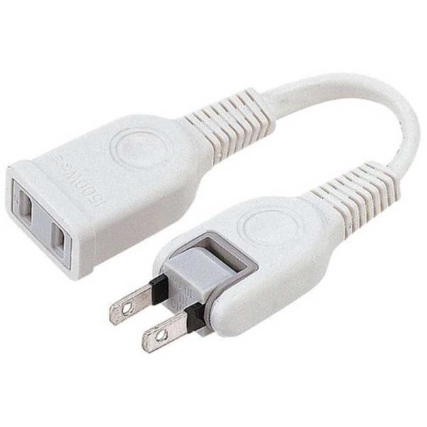 サンワサプライ　電源延長コード(2P・0.1m) 　TAP-EX21001