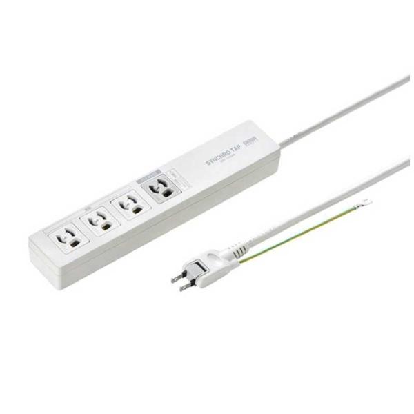 パソコン連動タップ(IC記憶式) (3P・4個口・2m)