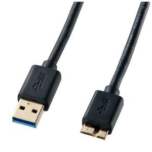 サンワサプライ　0.5m USB3.0ケーブル「A」⇔「microB」(ブラック)　KU30-AMC05BK