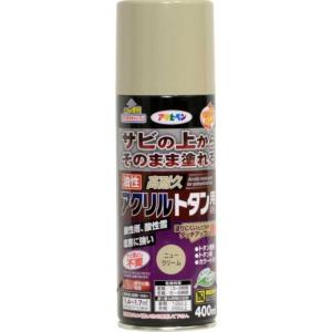 アサヒペン アサヒペン 油性高耐久アクリルトタンスプレー400MLニュークリーム AP9018509_