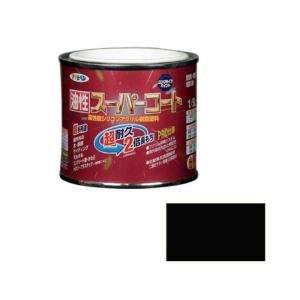 アサヒペン アサヒペン 油性スーパーコート 1/5L ツヤ消し黒 AP9011821_