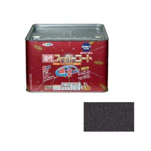 アサヒペン アサヒペン 油性スーパーコート 5L 銀黒 AP9011919_