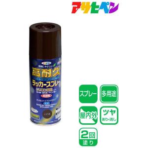 アサヒペン アサヒペン 高耐久ラッカースプレー 300ml こげ茶 AP901527_