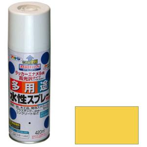 アサヒペン アサヒペン 水性多用途スプレー 420ML ブライトイエロー AP9010232_