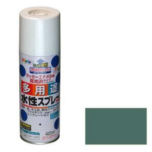 アサヒペン アサヒペン 水性多用途スプレー 420ML オールドグリーン AP9010243_