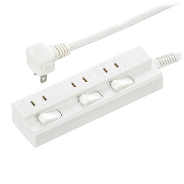 オーム電機　節電タップ3個口5m ［5.0m /3個口 /スイッチ付き(個別)］　HS-TP35ED...