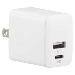 オーム電機 AC充電器 2ポート ホワイト