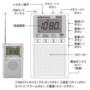オーム電機 DSPポケットラジオ AM/FMス...の詳細画像3