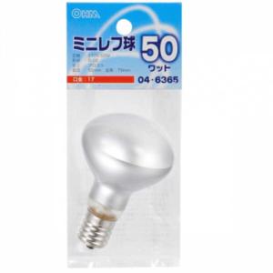 OHM（オーム電機） ミニレフランプ形 LED電球 50W相当 電球色 口金E17