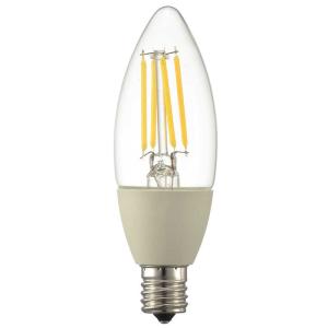 オーム電機　LED電球 フィラメント シャンデリア形 E17 40形相当　LDC4L-E17C6｜y-kojima