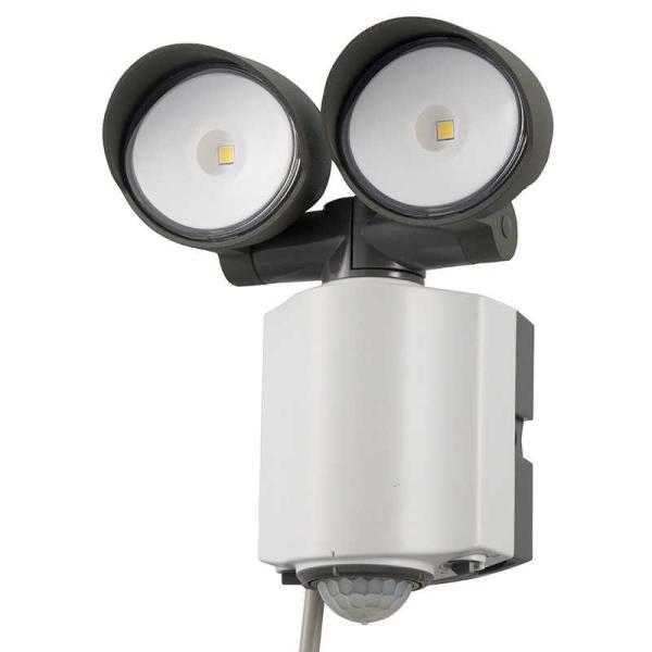 オーム電機　LEDセンサーライト AC電源 2灯　RL165Y2