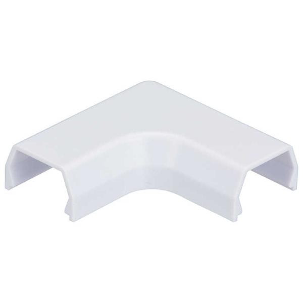 オーム電機　モール用パーツ 曲がり 1号 白 2個入　DZ-AMM1-W/2P