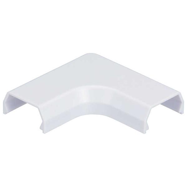 オーム電機　モール用パーツ 曲がり 2号 白 2個入　DZ-AMM2-W/2P