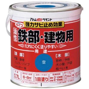 アトムサポート コジマ アトムペイント油性鉄部 木部用ライフ07L空  00001-00205