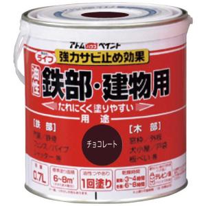 アトムサポート コジマ アトムペイント油性鉄部 木部用ライフ07Lチョコレート  00001-00215