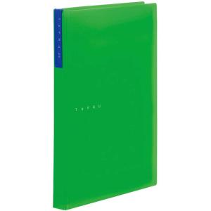 キングジム　クリアーファイル タフル(透明) A4タテ型 20ポケット 緑　8152T-G