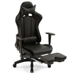 キングジム　ゲ−ミングチェア　フットレスト付き　クロ　GCF01RYクロ