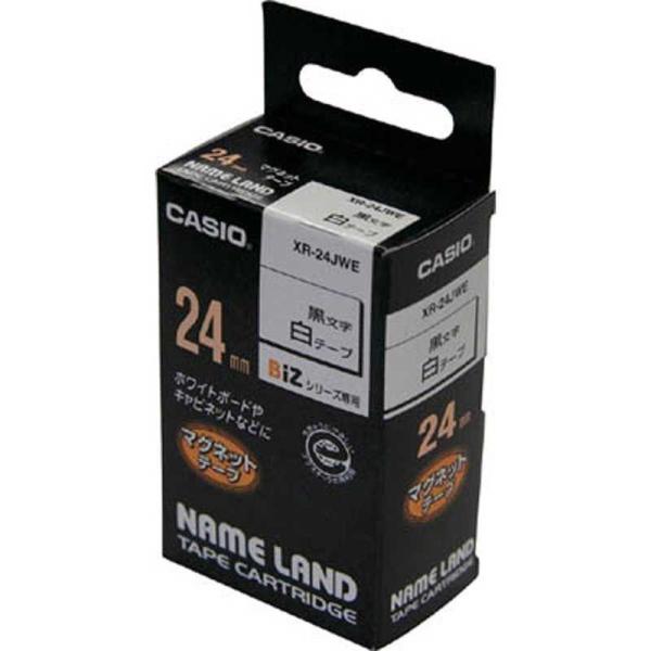 カシオ　CASIO　ネームランド テープカートリッジ(マグネットテープ・24mm)　XR-24JWE...