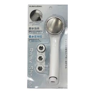 リラックスストップシャワーヘッド　KAKUDAI ホワイト 楽天市場】カクダイ(KAKUDAI) リラックスストップシャワー