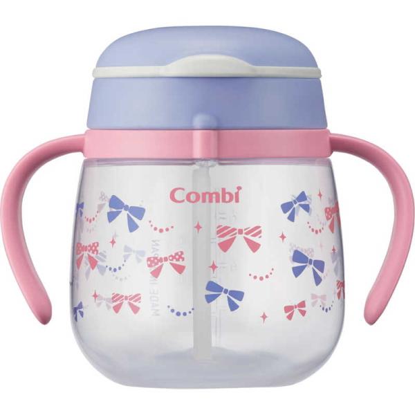 コンビ　マグ ラクマグ 漏れないストロー 240 N リボンLA リボン　