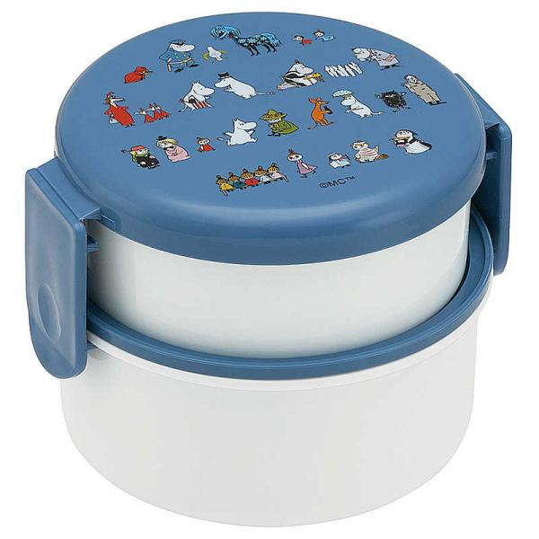 スケーター　ムーミン80 丸型弁当箱2段500ml　ONWR1