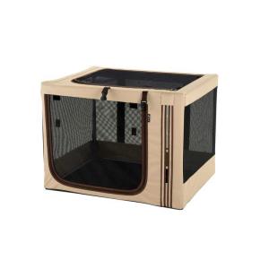リッチェル たためる 3WAY ペットケージ 640 ブラウン ( 1コ入
