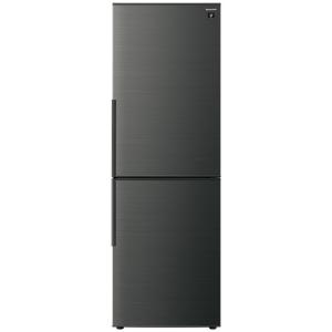 シャープ　SHARP　冷蔵庫 ２ドア プラズマクラスター冷蔵庫 右開き ３１０Ｌ　SJ-AK31G-B ブラック（標準設置無料）